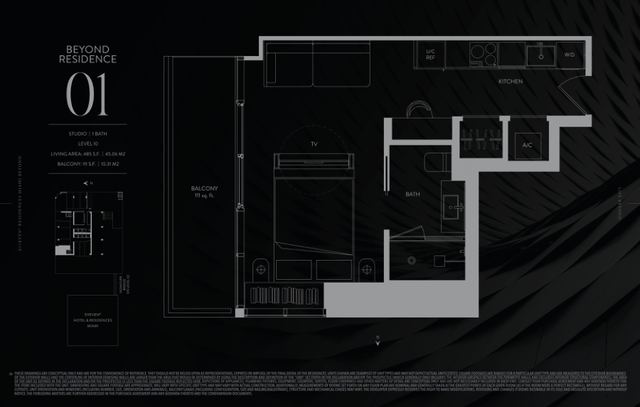 Residence 1001 floor plan, E11EVEN Residences Beyond
