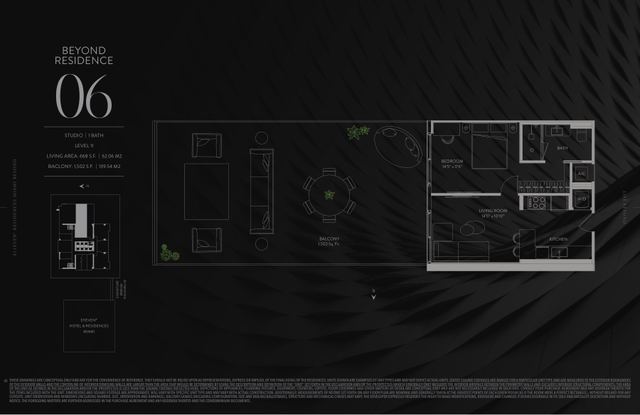 Residence 1106 floor plan, E11EVEN Residences Beyond