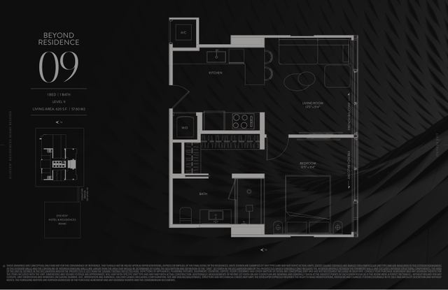 Residence 1109 floor plan, E11EVEN Residences Beyond