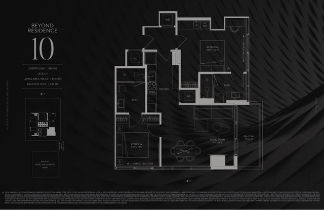 Residence 1510 floor plan, E11EVEN Residences Beyond