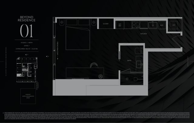 Residence 701 floor plan, E11EVEN Residences Beyond
