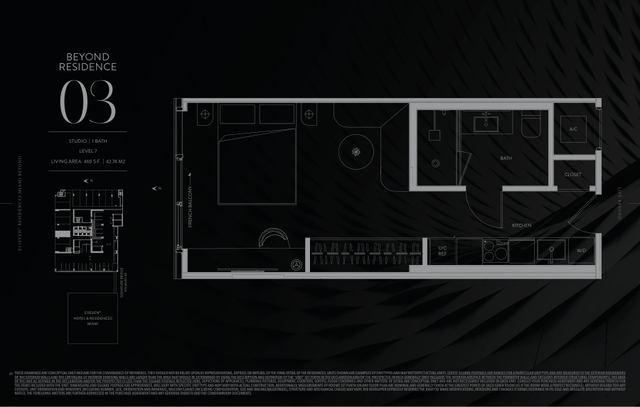 Residence 703 floor plan, E11EVEN Residences Beyond