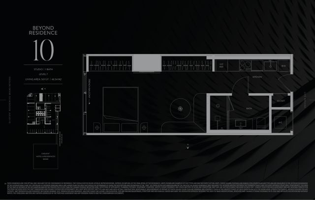 Residence 710 floor plan, E11EVEN Residences Beyond