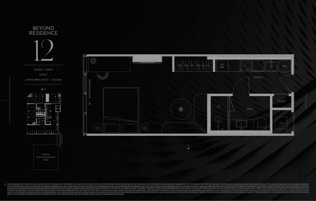 Residence 712 floor plan, E11EVEN Residences Beyond