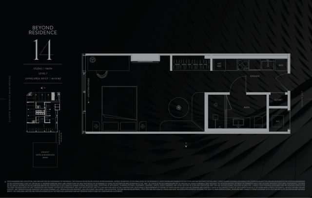 Residence 714 floor plan, E11EVEN Residences Beyond
