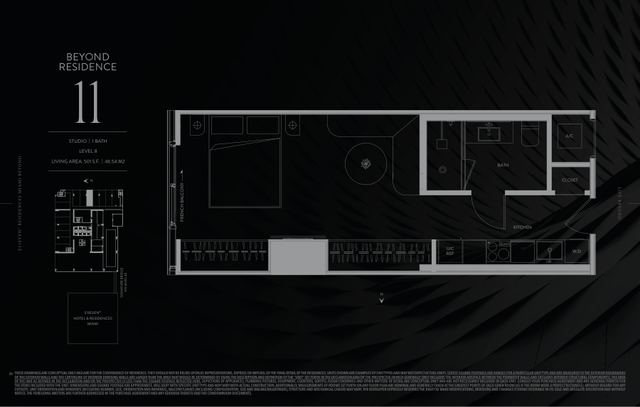 Residence 811 floor plan, E11EVEN Residences Beyond