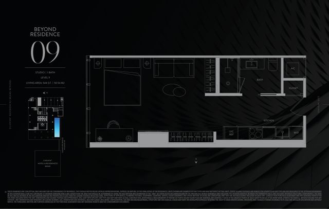 Residence 909 floor plan, E11EVEN Residences Beyond