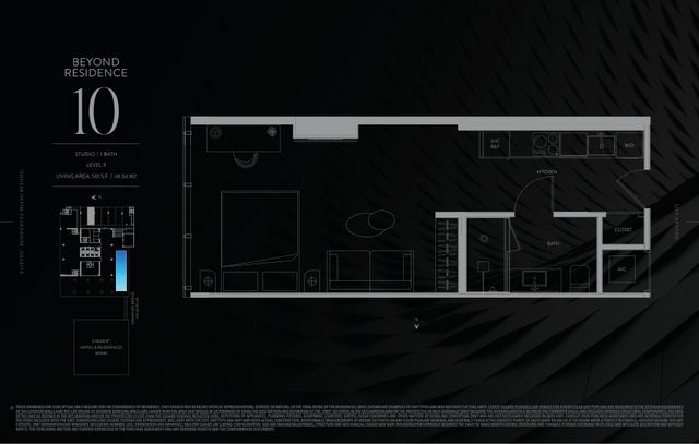 Residence 910 floor plan, E11EVEN Residences Beyond