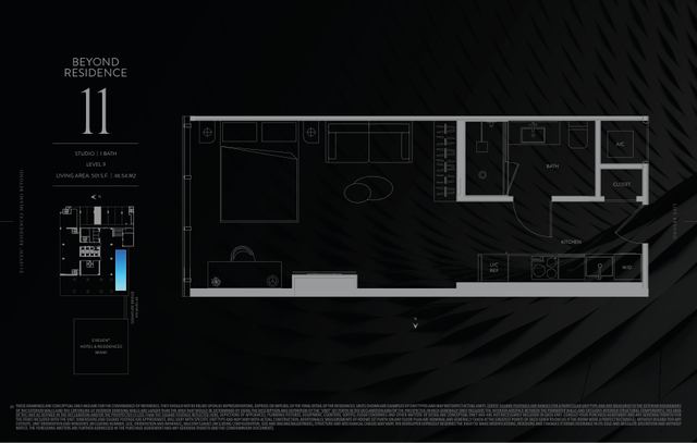 Residence 911 floor plan, E11EVEN Residences Beyond