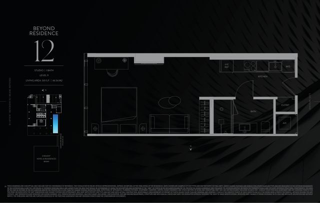 Residence 912 floor plan, E11EVEN Residences Beyond