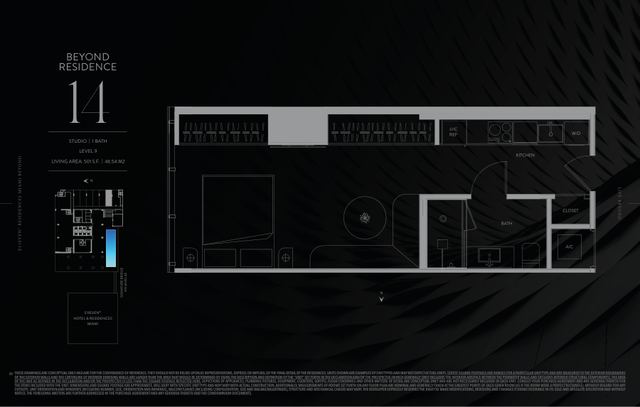 Residence 914 floor plan, E11EVEN Residences Beyond