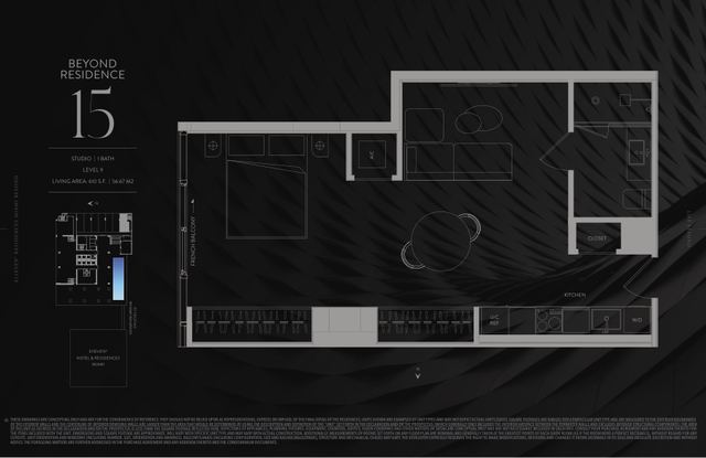 Residence 915 floor plan, E11EVEN Residences Beyond