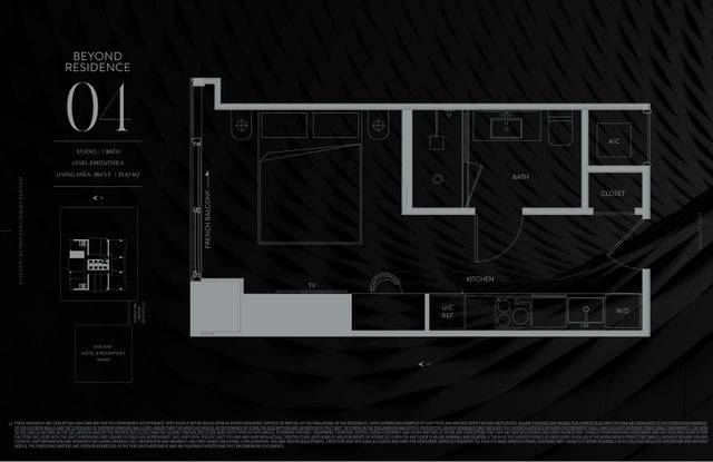Executive II Residence 04 floor plan, E11EVEN Residences Beyond