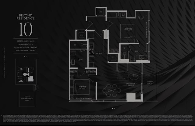 Executive II Residence 10 floor plan, E11EVEN Residences Beyond