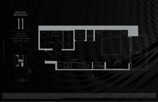 Executive II Residence 11 floor plan, E11EVEN Residences Beyond