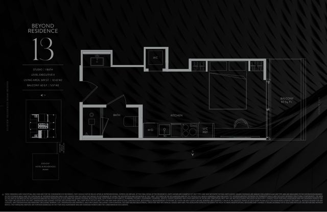 Executive II Residence 13 floor plan, E11EVEN Residences Beyond