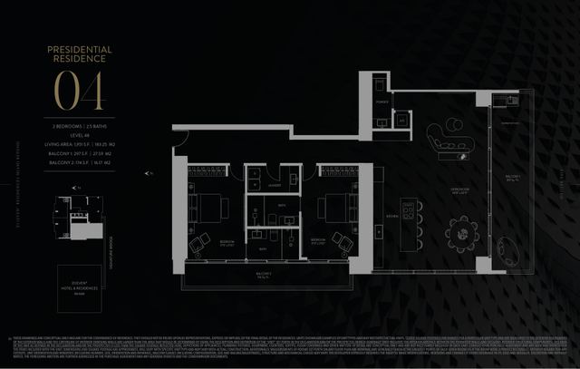 Presidential 04 · Residence 4804 floor plan, E11EVEN Residences Beyond
