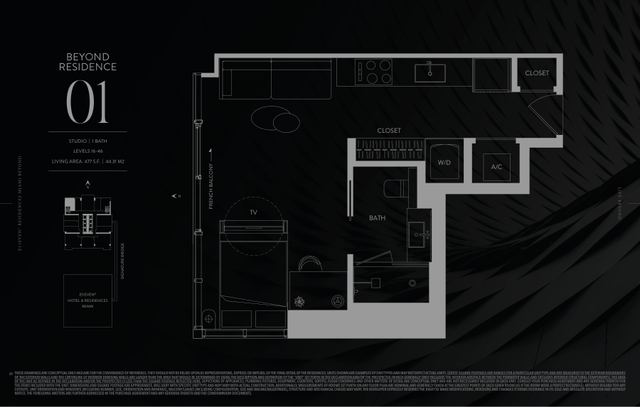 Beyond Residence 01 floor plan, E11EVEN Residences Beyond