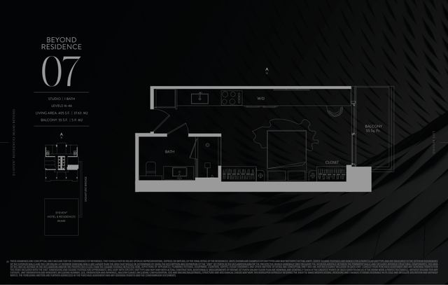 Beyond Residence 07 floor plan, E11EVEN Residences Beyond