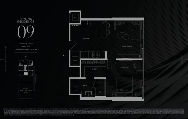 Beyond Residence 09 floor plan, E11EVEN Residences Beyond