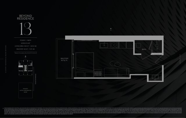 Beyond Residence 13 floor plan, E11EVEN Residences Beyond