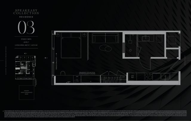 Speakeasy Residence 703 floor plan, E11EVEN Residences Beyond
