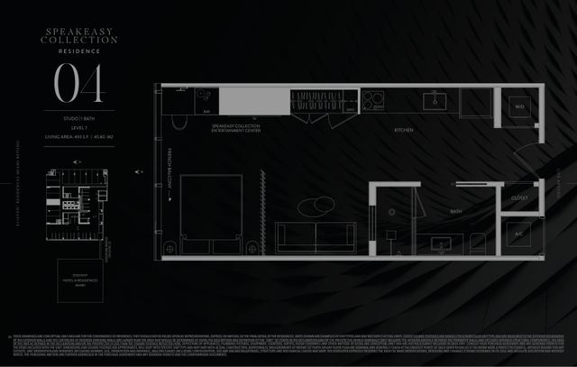 Speakeasy Residence 704 floor plan, E11EVEN Residences Beyond