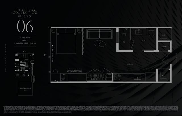 Speakeasy Residence 706 floor plan, E11EVEN Residences Beyond