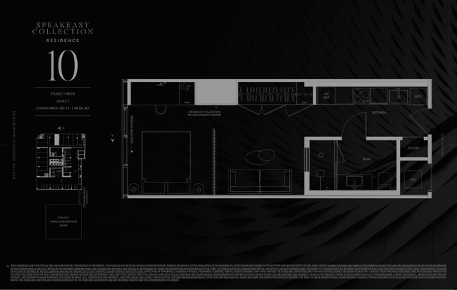 Speakeasy Residence 710 floor plan, E11EVEN Residences Beyond