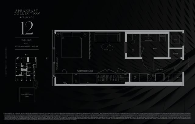 Speakeasy Residence 712 floor plan, E11EVEN Residences Beyond