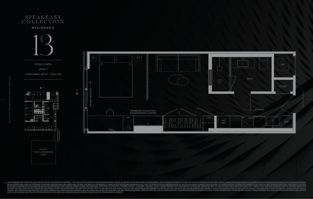 Speakeasy Residence 713 floor plan, E11EVEN Residences Beyond