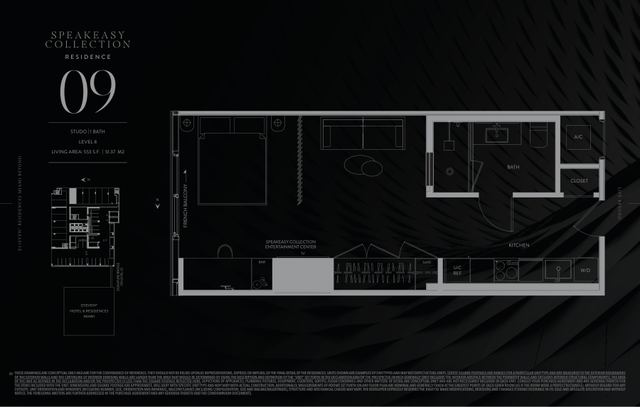 Speakeasy Residence 809 floor plan, E11EVEN Residences Beyond