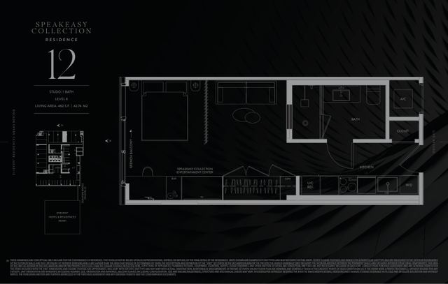 Speakeasy Residence 812 floor plan, E11EVEN Residences Beyond