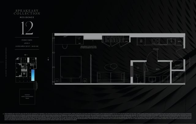 Speakeasy Residence 912 floor plan, E11EVEN Residences Beyond
