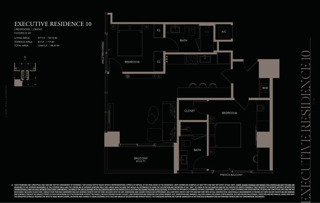 Executive Residence 10 floor plan, E11EVEN Hotel and Residences