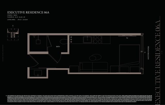 Executive Residence 6A floor plan, E11EVEN Hotel and Residences