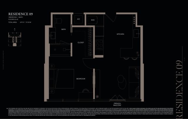 Residence 09 floor plan, E11EVEN Hotel and Residences