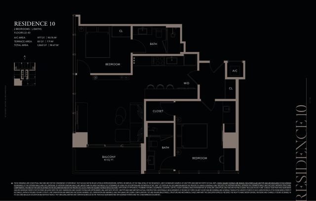 Residence 10 floor plan, E11EVEN Hotel and Residences