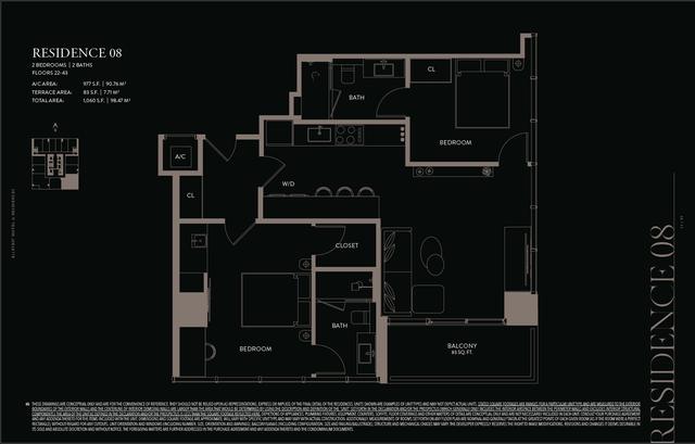 Residence 2008 floor plan, E11EVEN Hotel and Residences