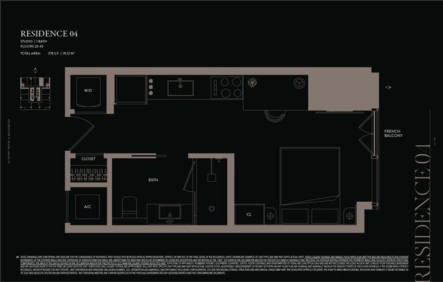 Residence 2204 floor plan, E11EVEN Hotel and Residences
