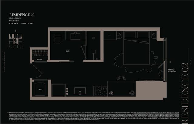Residence 3902 floor plan, E11EVEN Hotel and Residences