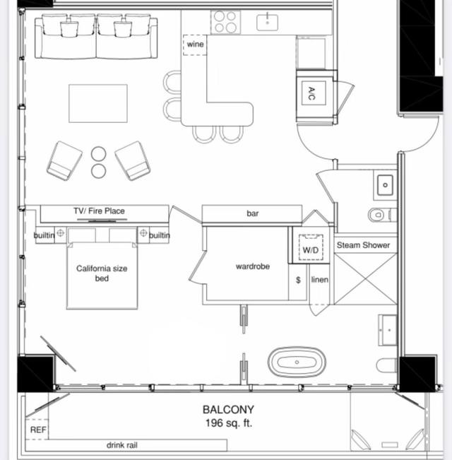 Residence 5004 floor plan, E11EVEN Hotel and Residences