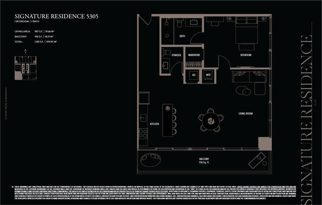 Residence 5305 floor plan, E11EVEN Hotel and Residences