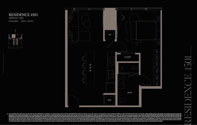 Residence 4501 floor plan, E11EVEN Hotel and Residences
