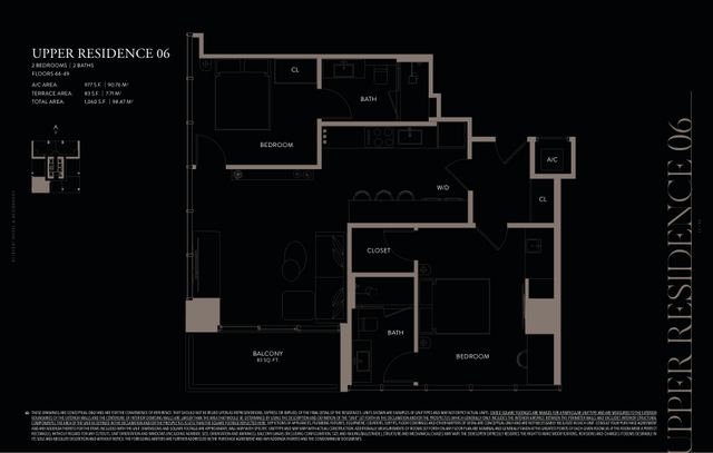 Upper Residence 06 floor plan, E11EVEN Hotel and Residences