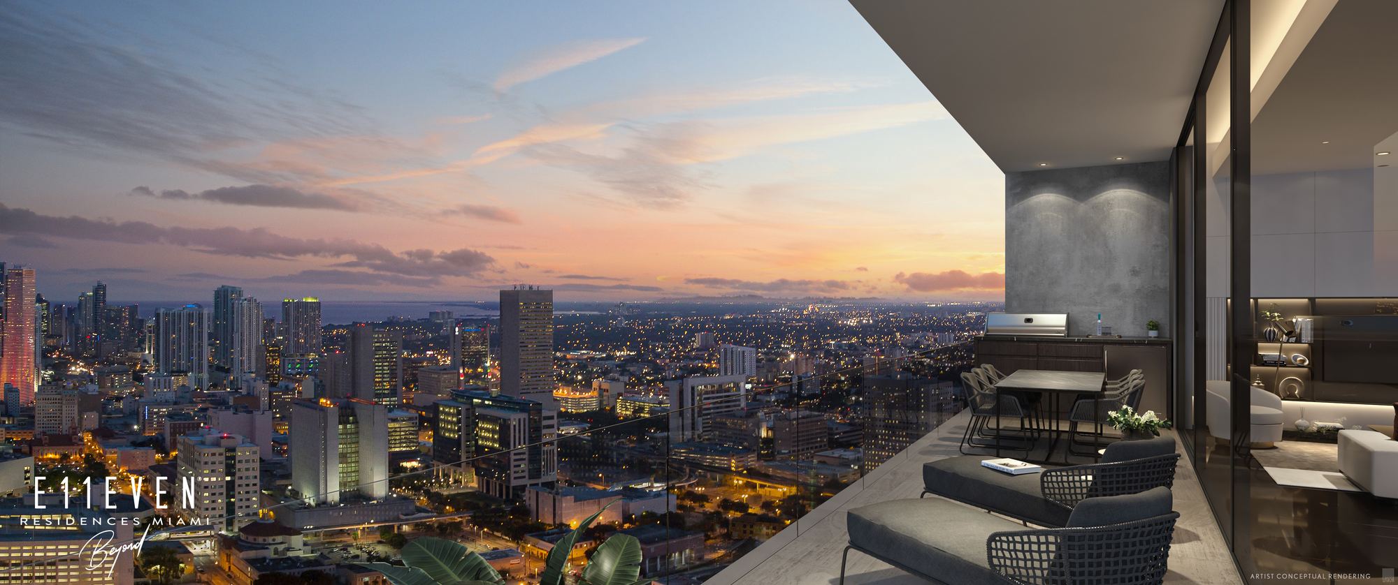 E11EVEN Club Collection, Presidential Collection terrace view