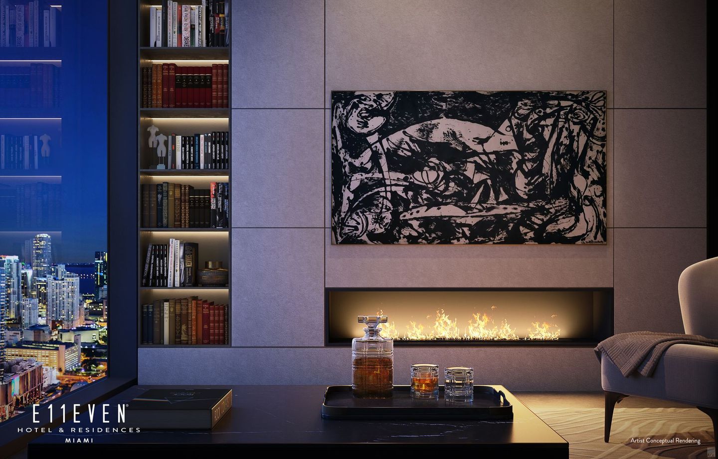 E11EVEN Club Collection, Tower 1 residence living area detail