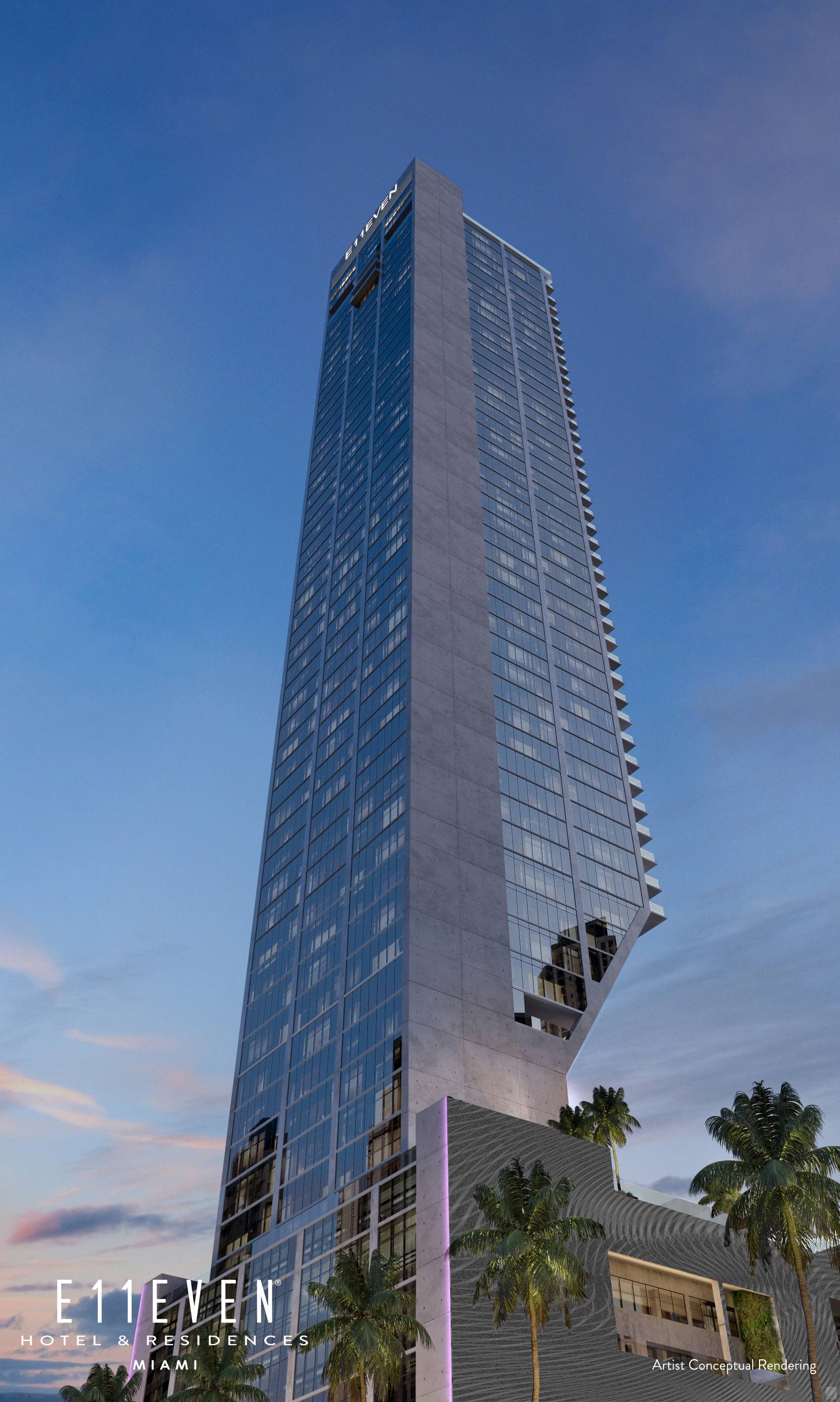 E11EVEN Club Collection, E11EVEN Hotel and Residences, full elevation