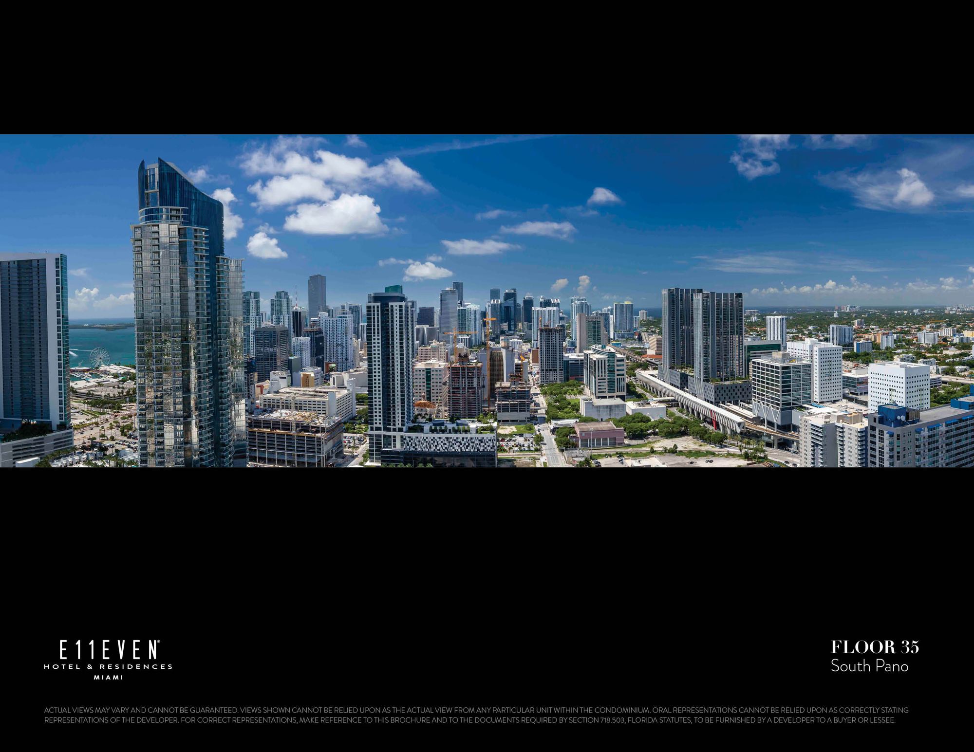 E11EVEN Club Collection, south panorama from floor 35