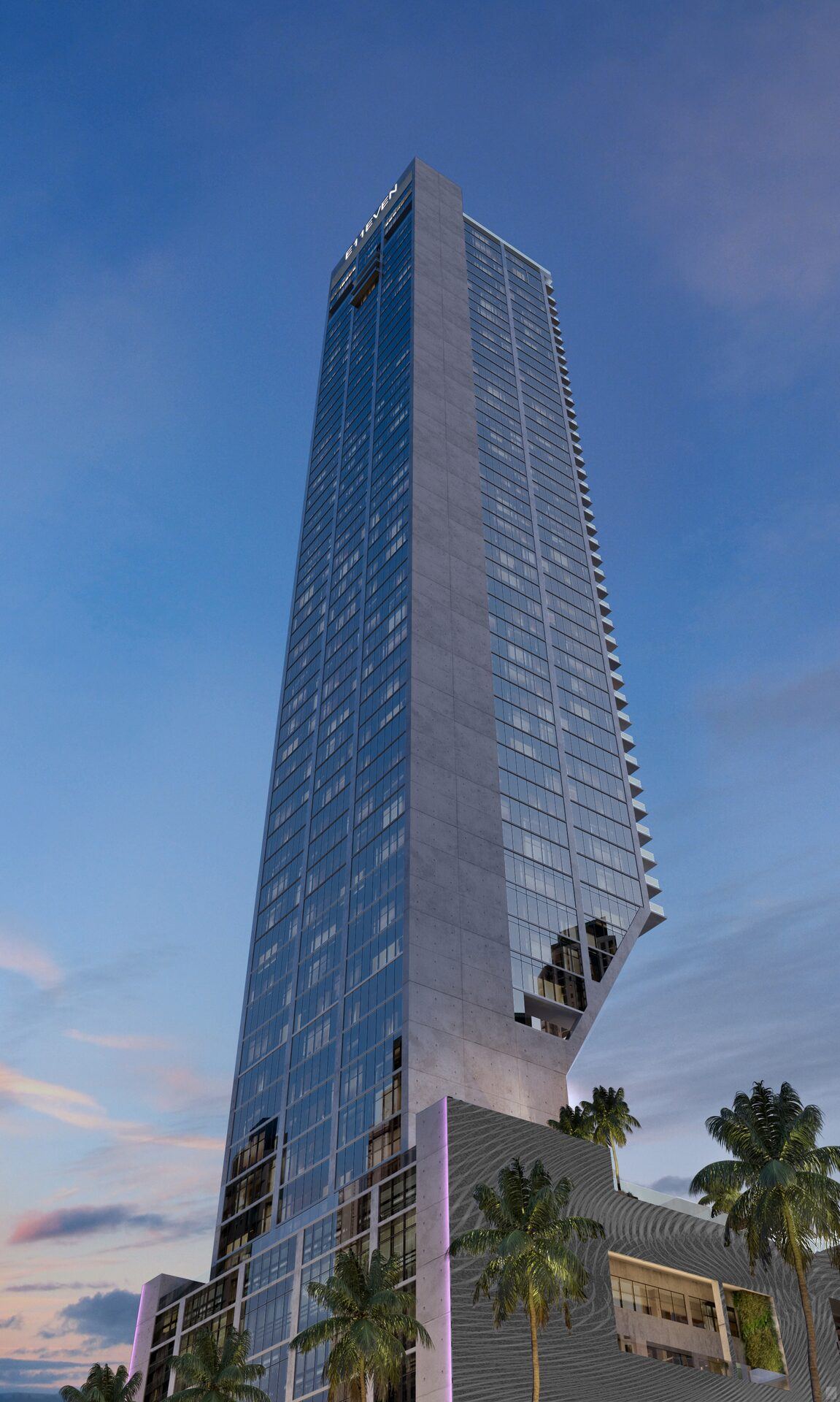 E11EVEN Club Collection, Tower 1 seen from street level
